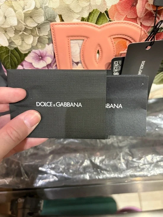 Dolce & Gabbana Pink Floral Hydrangea Logo Top-Handle Tote - Picture 9 of 13